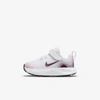 Nike Wearallday Baby/toddler Shoes In White,pink Foam,dark Smoke Grey,dark Beetroot