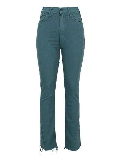 Pre-owned Mother Trousers In Green