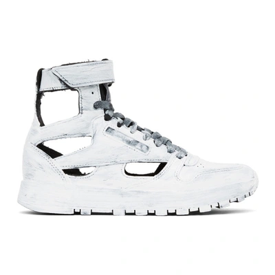 Maison Margiela White Reebok Edition Hand-painted Tabi High-top Sneakers