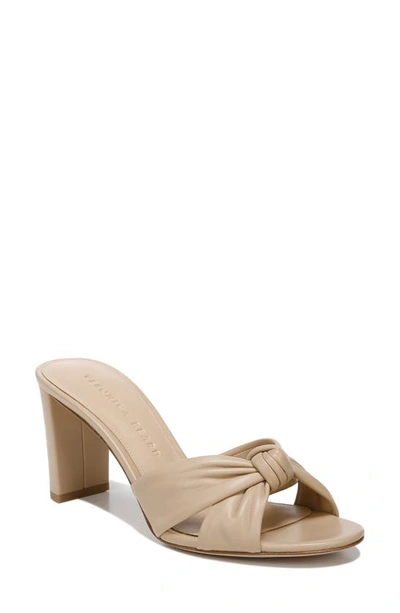 Veronica Beard Ganita Knotted Leather Sandals In Nude