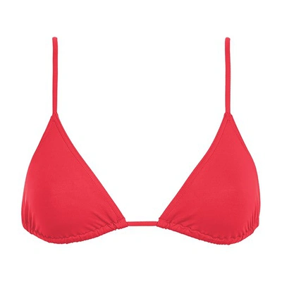 Eres Mouna Triangle Bikini Top In Red