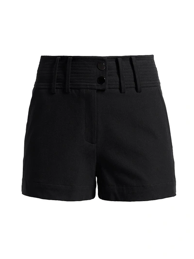 Ramy Brook Asher Cotton Blend Shorts In Black