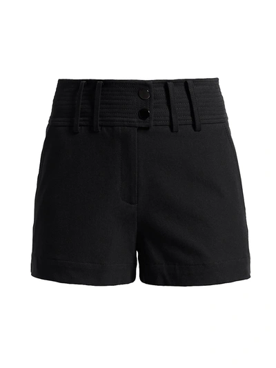 Ramy Brook Asher Cotton Blend Shorts In Spring Navy