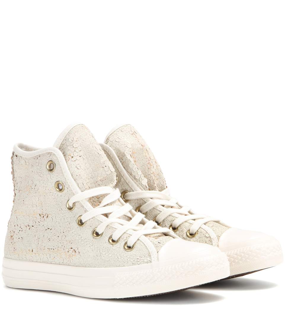 Converse Chuck Taylor All Star Embellished High-top Sneakers | ModeSens