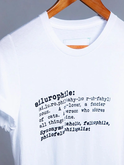 Aapetpeople The Ailurophile T-shirt In White