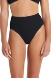 Bound By Bond-eye The Savannah High Waist Bikini Bottoms In Black