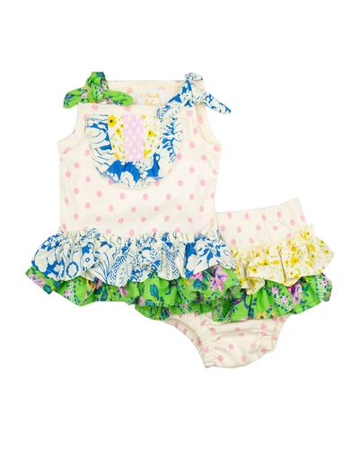 Haute Baby Kids' Girl's Daisy Bloom Party 2-piece Bloomers Set In Multi
