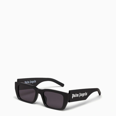 Palm Angels Black Logoed Sunglasses