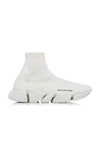 Balenciaga Speed 2.0 Lt Rib Sock Sneaker In White