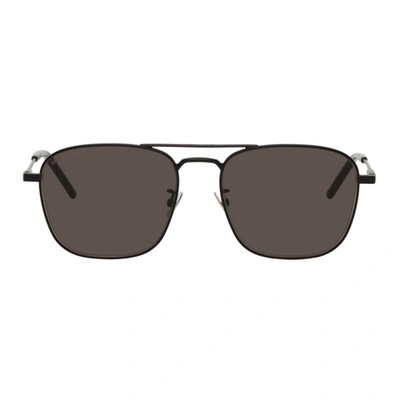 Saint Laurent Black Sl 309 Aviator Sunglasses