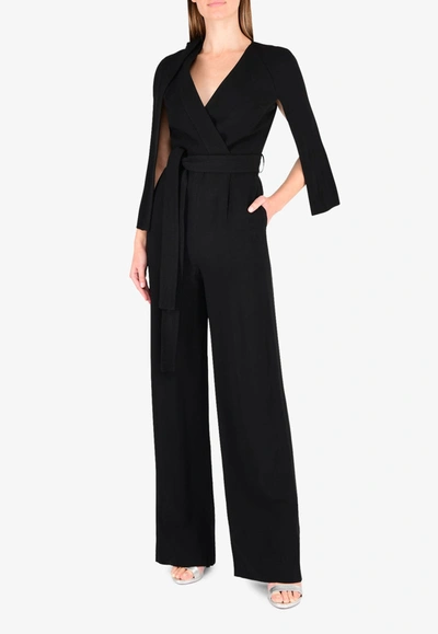 Chalayan Kimono Jumpsuit With Slit Sleeves In Black