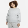 Nike Women's  Sportswear Collection Essentials Oversized Fleece Crew (plus Size) In Grey