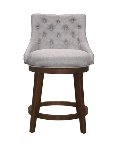 Hillsdale Halbrooke Swivel Counter Height Stool In Chocolate