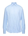 Drumohr Shirts In Sky Blue