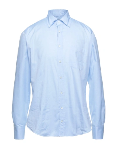 Drumohr Shirts In Sky Blue