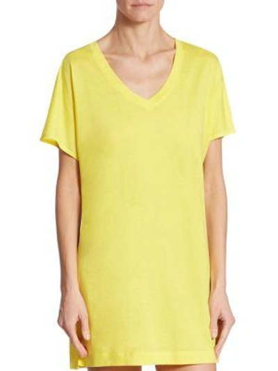 Hanro Laura Sleepshirt In Vivid Yellow