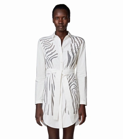 Maiyet Belted Shirt Dress In Chalk