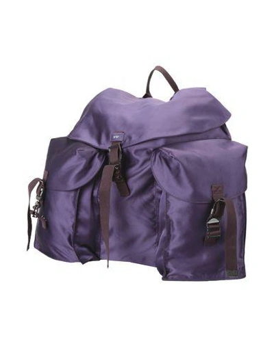 N°21 Backpack & Fanny Pack In Purple