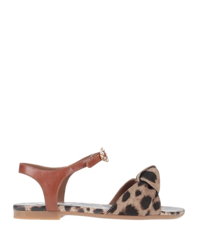 Dolce & Gabbana Kids' Sandals In Beige