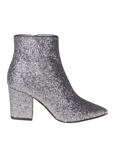 Sergio Rossi Ankle Boots In Silver