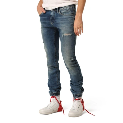 Tommy Hilfiger Scanton Slim Fit Cuffed Jean - Vintage Indigo Stretch  Destructed | ModeSens