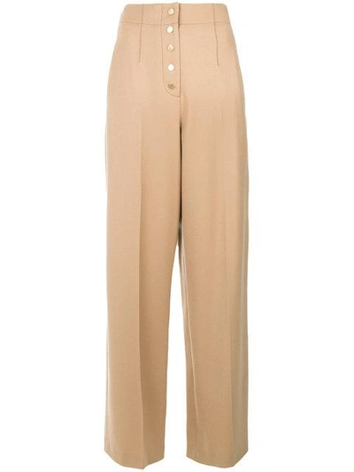 Stella Mccartney High Waisted Trousers - Nude & Neutrals