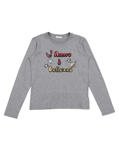 Dolce & Gabbana Kids' T-shirts In Grey