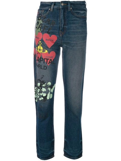 Vivienne Westwood Anglomania Graphic Printed Jeans