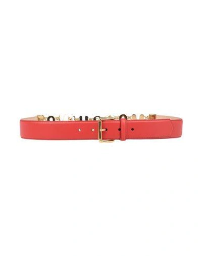 Moschino Belts In Red