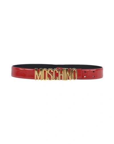 Moschino Regular Belt In Red