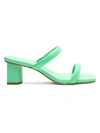 Schutz Women's Ully Leather Mules In Green
