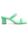 Schutz Women's Ully Leather Mules In Gianni Green