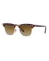 Ray Ban Clubmaster Acetate Sunglasses In Pink Havana