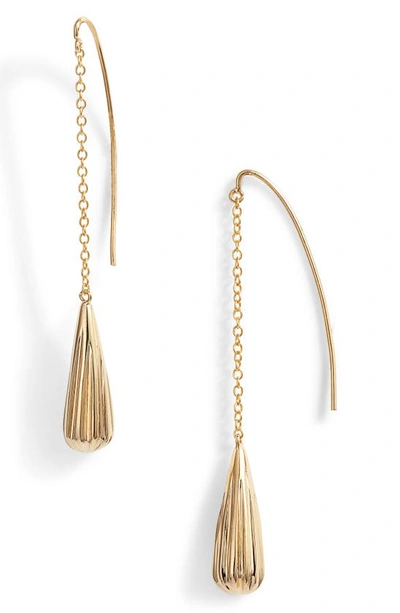 Soko Shujaa Threader Earrings In Gold