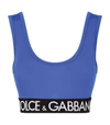 Dolce & Gabbana Pop Logo Medium-impact Sports Bra In Multi