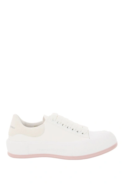 Alexander Mcqueen Women's Platform Low Top Sneakers In White