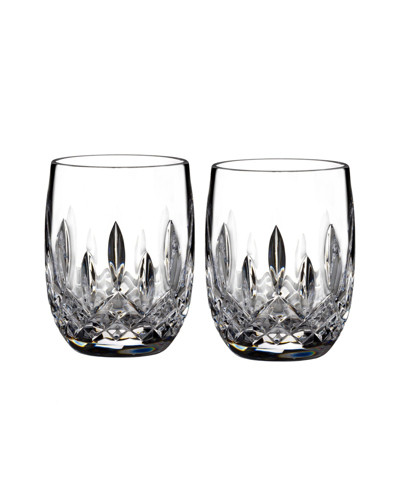 Waterford Lismore Connoisseur Engraved Crystal Tumblers Set Of Two In Clear