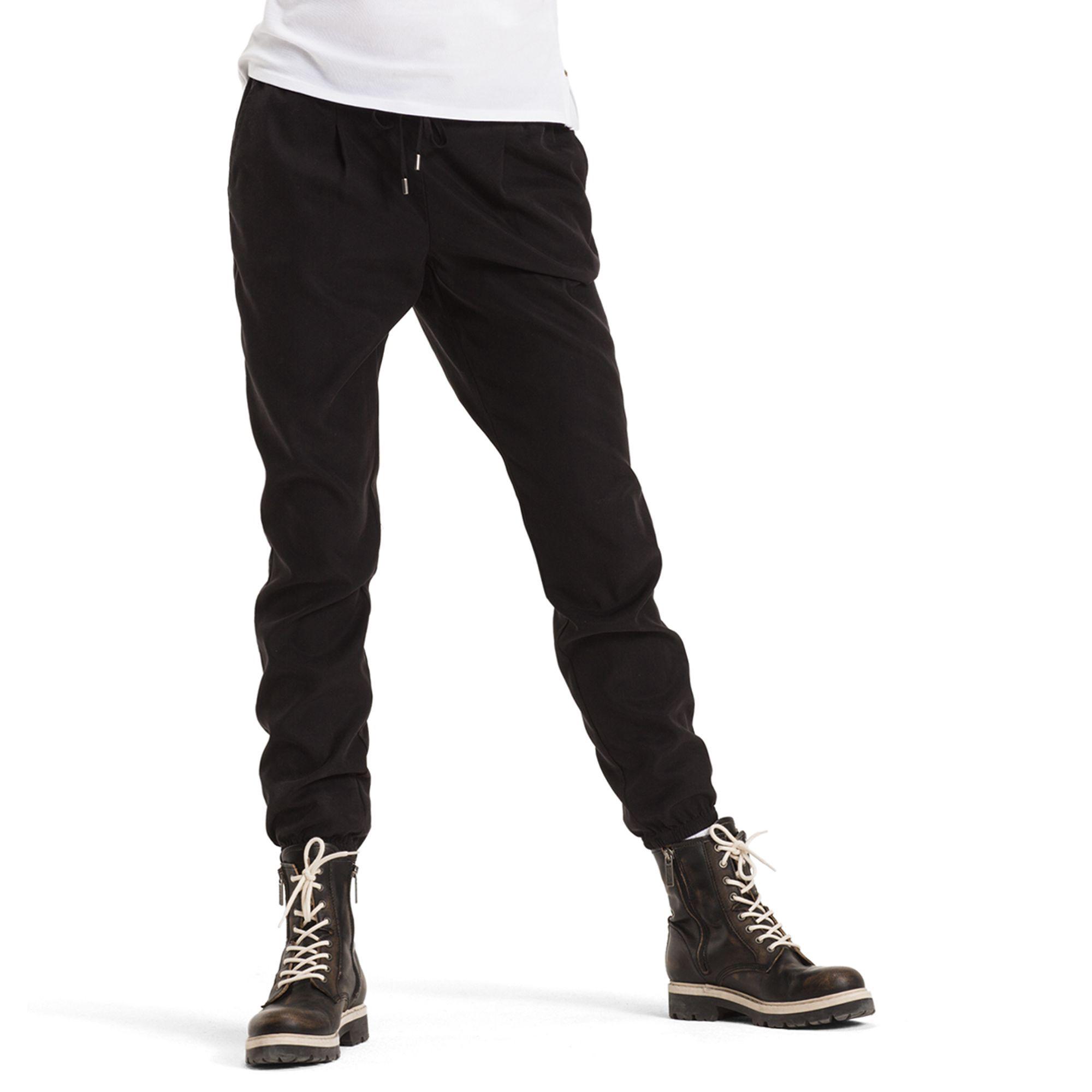 black basic joggers