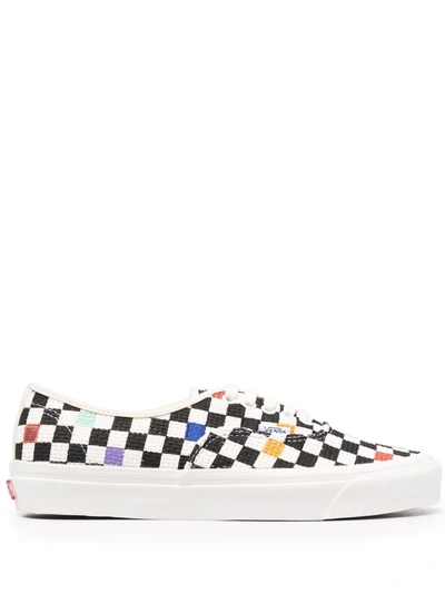 Vans Checkerboard Anaheim Factory Authentic 44 Dx Shoes In Black