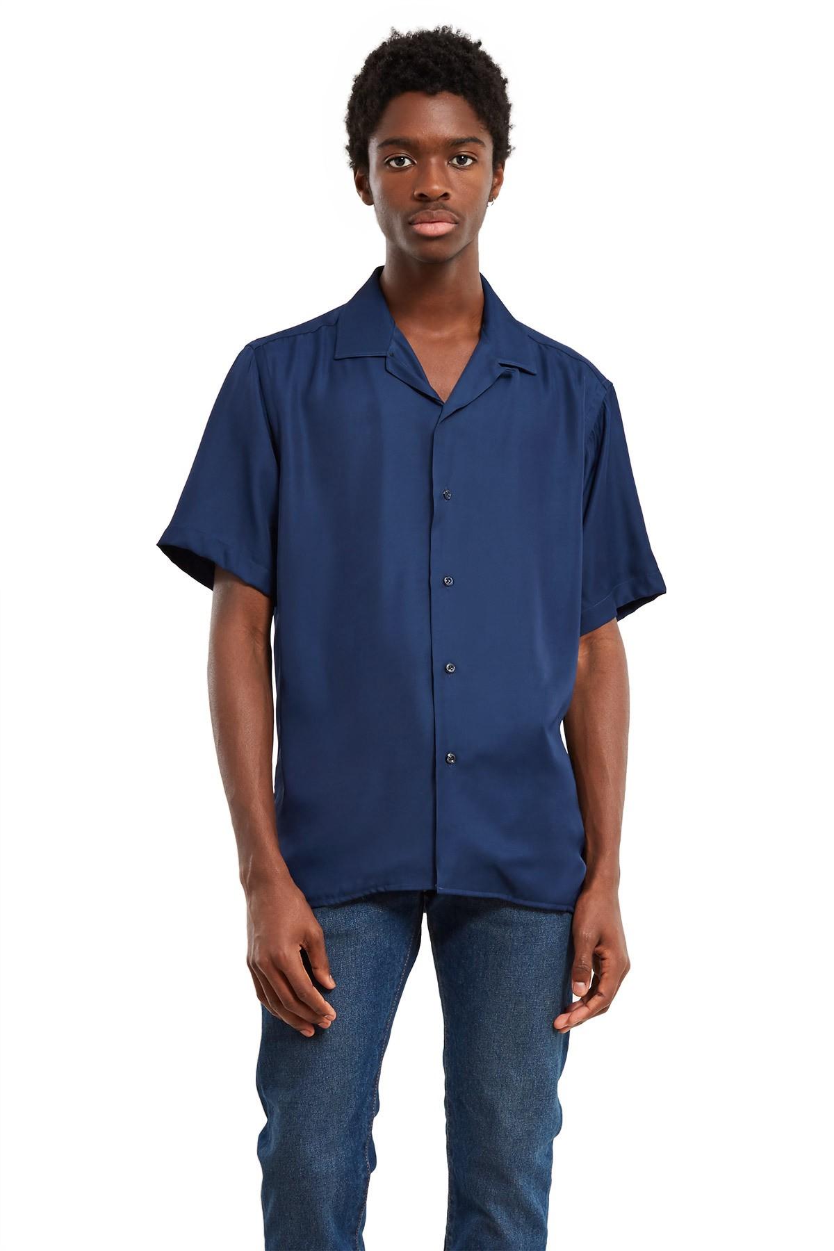 Opening Ceremony Camp Shirt - Navy | ModeSens