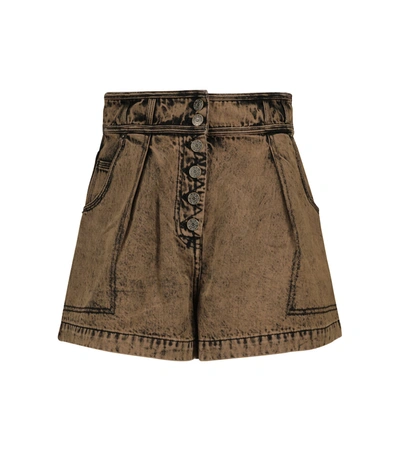 Ulla Johnson Ares Floral Cotton Shorts In Desert Palm