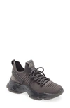 Steve Madden Maxima Monochrome Knit Sneaker In Charcoal