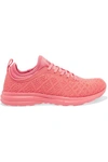 Apl Athletic Propulsion Labs Techloom Phantom 3d Mesh Sneakers In Coral