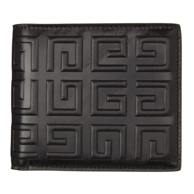 Givenchy Logo Embossed 4cc Billfold Wallet In Black