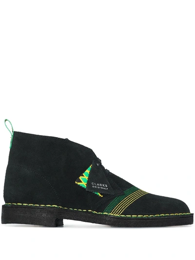 Clarks Originals Black Desert Jamaica Suede Boots
