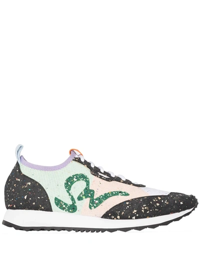 Sophia Webster Multicoloured Swalk Low Top Sneakers In Grün