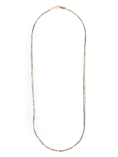 Isabel Marant Layered Resin Necklace In Blue