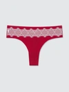 Uwila Warrior Vip Thong With Lace In Red
