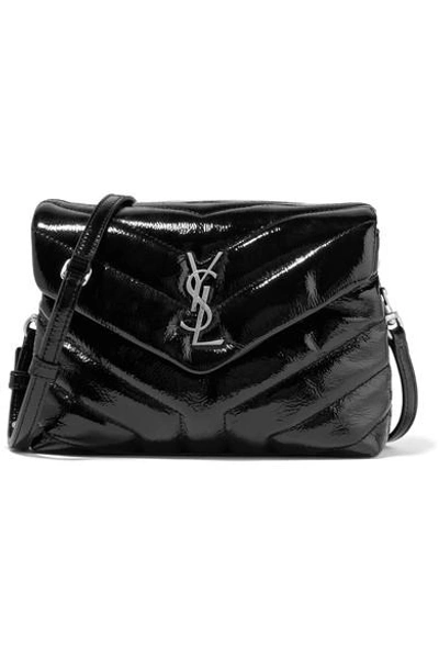 Saint Laurent Loulou Small Quilted Patent-leather Shoulder Bag