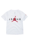 Jordan Kids' Big Boys Brand Graphic Short Sleeves T-shirt In White